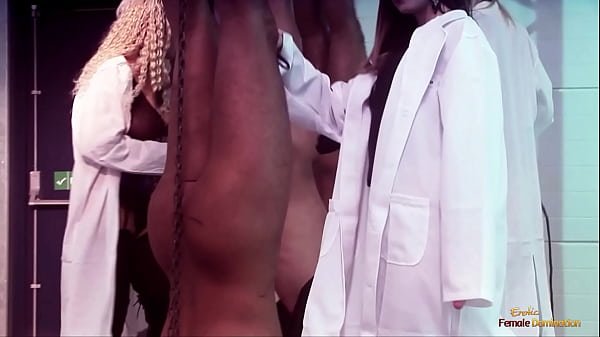 Bound guys get their dicks sucked before they are set free so they can fuck their mistresses in different positions.